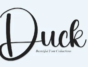 Duck Script font