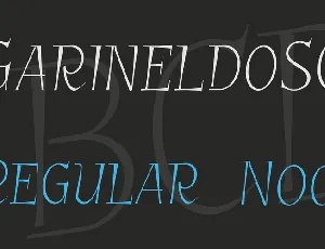 GarineldoSC font