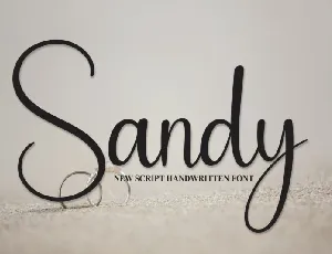 Sandy Script font