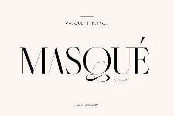 MasquÃ© font