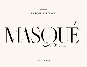 MasquÃ© font