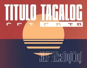 Titulo Tagalog font