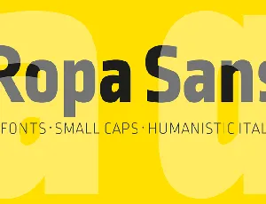 Ropa Sans Pro Family font