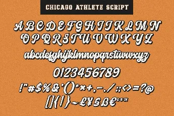 Chicago Athletic font