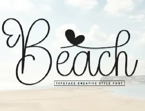 Beach Script font