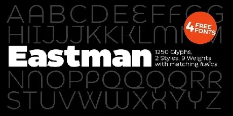 Eastman Sans Serif font