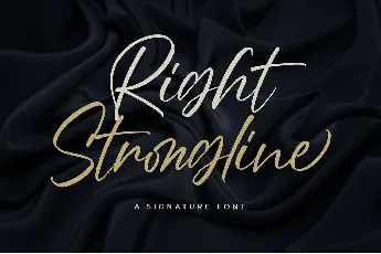 Right Strongline font