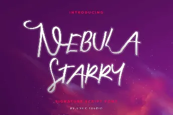 Nebula Starry Demo font