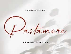 Pastamore font