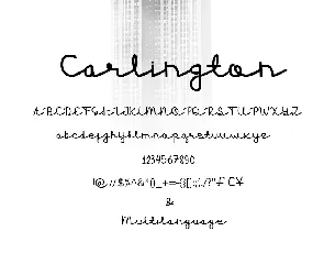 Carlington font