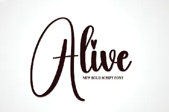 Alive font