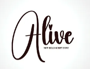 Alive font