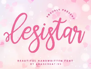 Lesistar font