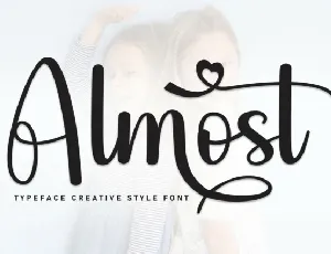 Almost Script font