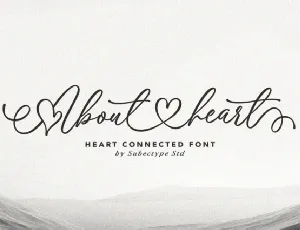 Aboutheart font