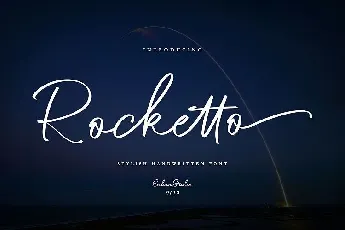 Rocketto Signature font