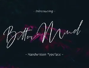 Bitter Mind Script font