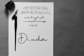 Dinda Handwritten font