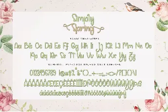 Simply Spring - PERSONALUSE font