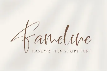 Fameline font