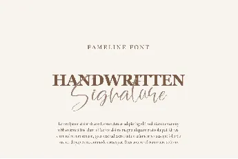 Fameline font