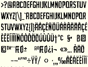 URGH TYPE PERSONAL USE font