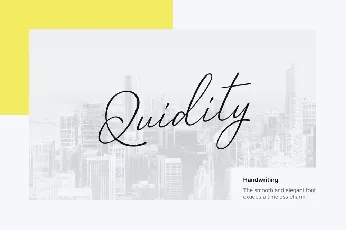 Quidity font