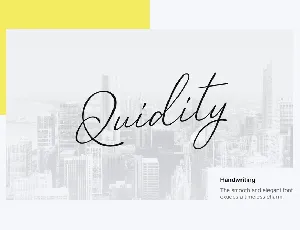 Quidity font