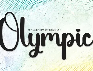 Olympic Script font