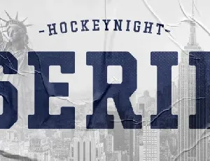 Hockeynight Serif Family font