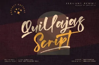 Quillajas Script font