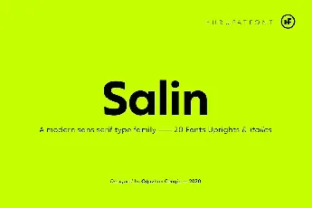 Salin Family font