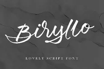 Biryllo font