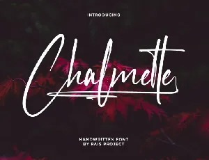 Chalmette Script font