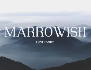 Marrowish Slab Serif font