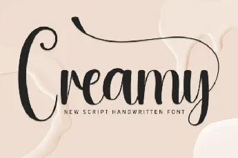 Creamy Script font