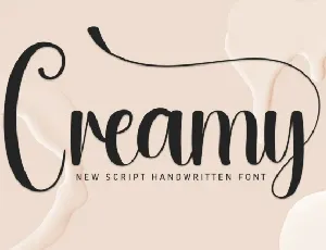 Creamy Script font