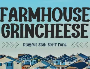 Farmhouse Grincheese font