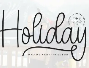 Holiday Script Typeface font