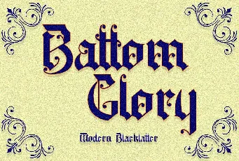 Battom Glory font