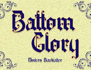 Battom Glory font