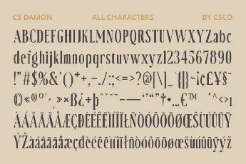 CS Damon font