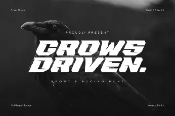 Crows Driven font