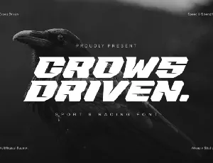 Crows Driven font