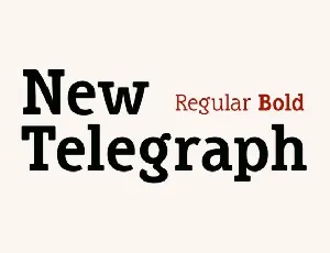 New Telegraph Slab Serif font