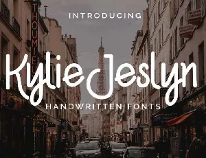 Kylie Jeslyn Handwritten font