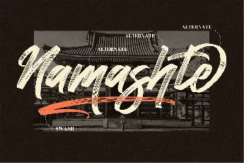 Namashte font