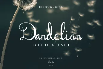 Dandelion Script font