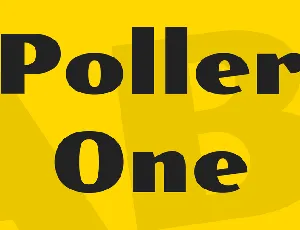 Poller One font