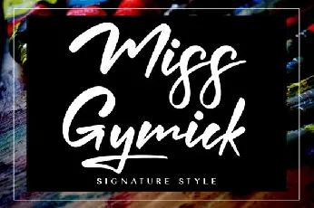 Miss Gymick font